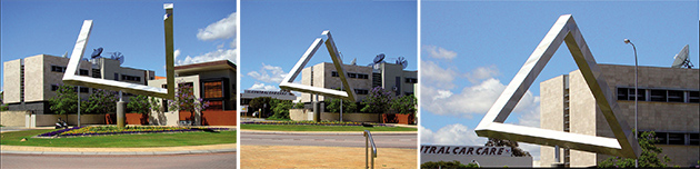 Réalisation du tripoutre à Perth (Australie).