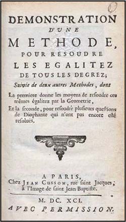 Le traité de Michel Rolle.